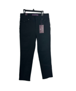 Gloria Vanderbilt Amanda Jeans 6P Black Supreme Stretch Tapered Leg Clas... - €15,64 EUR