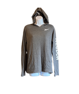 Reebok Gray Raglan Long Sleeves Sweatshirt Hoodie Size XL - £7.41 GBP