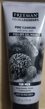 Volcanic Ash Men&#39;s Peel-Off Gel Mask 4 pcs. (24 oz.) - £19.36 GBP