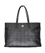 MCM Black Visetos Anya Tote Shoulder Bag Top Zip Carryall - €361,87 EUR