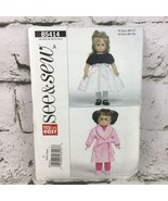 Butterick See &amp; Sew Sewing Pattern B5414 - 18&quot; Doll Clothes Uncut - $7.91