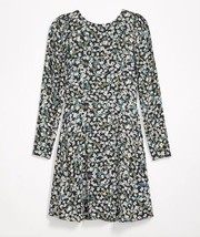 NWT Women&#39;s Ann Taylor LOFT L/S Floral Puff Sleeve Flare Dress Sz 8 - £33.91 GBP