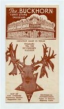 The Buckhorn Curio Store Museum Brochure San Antonio Texas Old Saloon - $13.86
