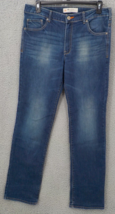 Lee Modern Series Jeans Mens 34 X 34 Blue L342 Straight Fit Leg Distressed GUC - $14.99