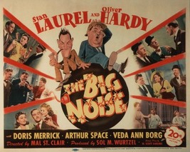 Laurel And  Hardy In The Big Noise 8 x 10 Color REPRODUCTION Lobby Card - £11.70 GBP