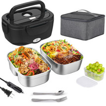 Electric Lunch Box for Adults,80W Heated Lunch Box for Car, Truck, Office,Travel - £112.62 GBP