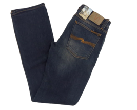 Nudie Mens 30x34 Boot Starcy Normal Waist Narrow Bootcut Jeans Blue - New - £61.64 GBP