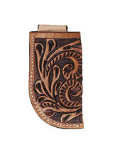 Western 4&quot; Antique Floral Tooled Leather Knife Sheath with Belt Loop 29R... - €22,90 EUR