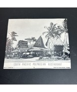 Vintage Black And White photograph Card  South Pacific Polynesian restau... - $55.22 CAD