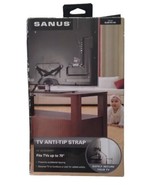 Sanus TV Anti-Tip Strap Fits Flat Panel TVs up to 70&quot; Baby Safety ELM701-B1 - $12.81
