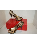 Guess Womens GW Hondolie Animal Print Peep Toes Stilettos Shoes Size 7m ... - $40.43 CAD