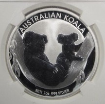 2011-P Australia Silver $1 Dollar Koala NGC MS69 AM255 - £34.27 GBP
