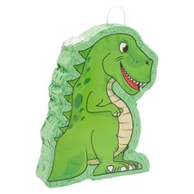 Small Dinosaur Pinata For Boys Birthday Party Supplies, Green Dino Decorations F - £28.94 GBP