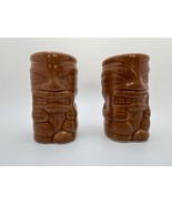 Vintage 2.75 inch Tiki Salt and Pepper Shakers on small chip NB3 - €18,56 EUR