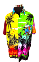 King Kameha Island Casual Shirt Men&#39;s Size X-Large Multicolor Button Front - £11.41 GBP