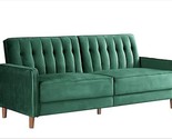 Anastasia Mid Century Modern Velvet Tufted Convertible Sleeper Sofa, 81&quot;... - $566.99