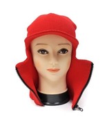 Umo Lorenzo Italy Balaclava 1 Hole Open Face Knit Ski Mask W Visor &amp; Zip... - $236.00 MXN