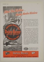 1945 Print Ad Delco-Remy Marine Electrical Equipment Navy Boats WW2 Anderson,IN - £15.81 GBP