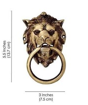 Lion Mouth Brass Door Knocker | Home Decor | 1 Pcs - £29.97 GBP