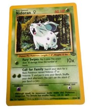 Nidoran Female Pokémon Card TCG 57/64 Jungle Set Regular Common Vintage NM - £0.77 GBP