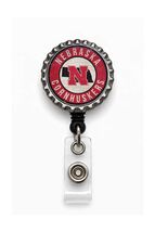 Nebraska Cornhuskers Retractable Badge Reels Set Of 2 Slide Belt Clip Id... - $9.50
