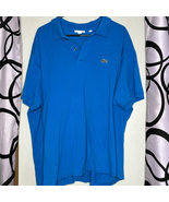 Lacoste classic fit short sleeve blue polo top size 4 XL - £23.11 GBP