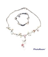 Vintage Sterling SILVER SEASONS BY - BABY&#39;S BREATH NECKLACE  , Bracelet - $198.84 CAD