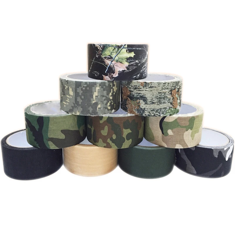 10Meters Duct Outdoor Woodland Camping Camouflage Tape WRAP Hunting Adhesive - £12.02 GBP