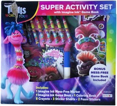 Trolls World Tour Activity Set Imagine Ink Coloring Book Kids New In Damaged Box - £11.66 GBP