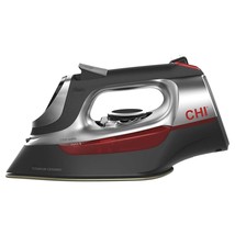 CHI IRON PRODUCTS STEAM IRON ELECTRONIC RETRACTABLE CORD TITANIUM INFUSE... - $79.99