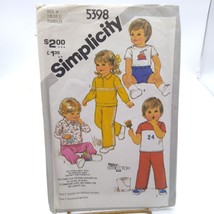 Vintage Sewing PATTERN Simplicity 5398, Time Saver Stretch Knit 1981 Tod... - $11.65