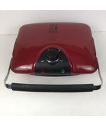 George Foreman Red Lean Mean Grilling Machine GRP90WGR 5 Grills - Works! - $19.79