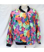 Stefano World Wide Jacket Aruba Cancun Maui Vibrant Multicolor  Size M - $13.71