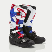 Alpinestars Honda Tech 7 Black White Blue Red Enduro Drystar MX Mens Adult Boots - £376.55 GBP