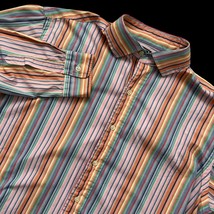 Polo Ralph Lauren Colorful Striped Long Sleeve Shirt Medium Easter Weste... - $11.87