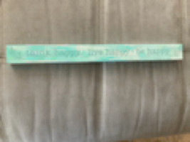 Think Happy Live Happy Be Happy Sign Art Beach Chic Distressed Approx 16” X 1.5” - $24.99