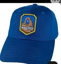 Utah Rocks Arches Hat Nat&#39;l Park Moab Hiking Adjust. Turquoise Strapback... - $278.96 MXN