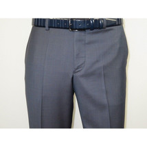 Men Suit BERLUSCONI Turkey 100% Italian Wool Super 180's 3pc Vested #Ber11 Blue image 10