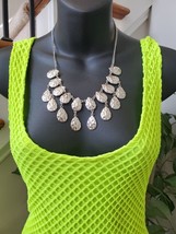 Heart &amp; Hips Womens Green Round Neck Sleeveless Knee Length Dress Size M... - $28.00