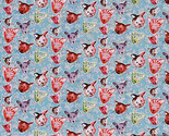 Cotton Kathy Davis Paw Prints Kitties Cats Animals Fabric by the Yard D5... - £7.81 GBP