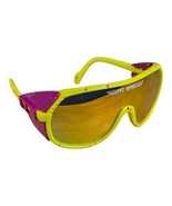 Pit Viper Gold Lens Aviator Sunglasses Future Yellow and Pink Shield Mil... - $49.50