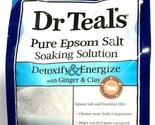 1 Dr Teal&#39;s Pure Epsom Salt Soaking Solution Detoxify Energize Ginger Cl... - £18.09 GBP