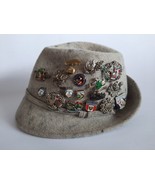 Vintage Austrian - Tyrolean classic hunting hat, size - 58/59 . - £60.56 GBP