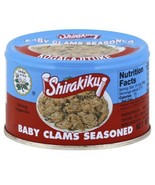 Shirakiku Baby Clams Seasoned 6 Oz Can (Pack Of 2 Cans) - $643.15 MXN