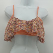 Reef Women&#39;s Bikini Top Orange Multicolored Pool Beach Summer Vacation S... - $9.50