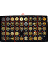U.S. ARMY, ENLISTED, COLLAR DISKS, ASSORTED TIME PERIODS, TRAY 9 - $15.00