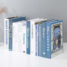 INS Simulation Book Model Home Decoration Accessories Simplicity Blue Fake Book  - $48.46+