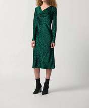 Animal Print Cowl Neck Midi Dress - £95.18 GBP