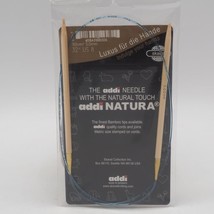 Addi Knitting Needle Circular Natura Bamboo Blue Cord 32&quot; US Size 8 - £11.62 GBP