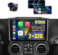 10.1&quot; Android CarPlay Car Stereo For Jeep Wrangler JK 2007-2018 GPS Navi... - $109.88